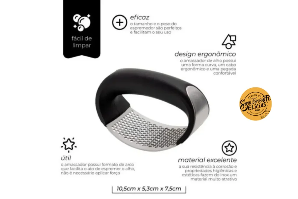 Amassador de Alho Inox Mimo Style